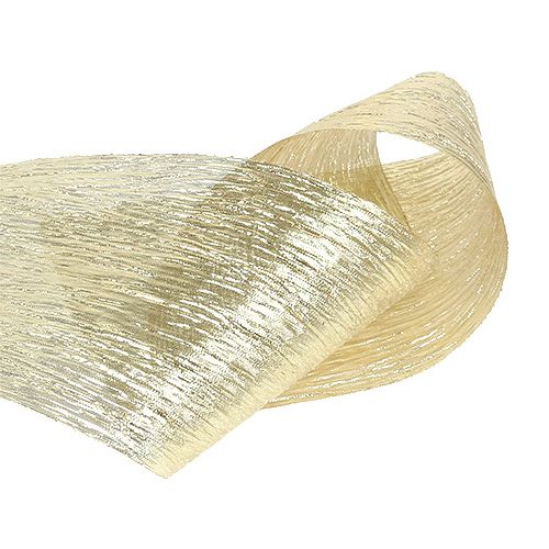 Floristik24 Deco ribbon table ribbon gold 10cm 8m