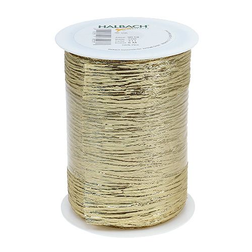 Floristik24 Deco ribbon table ribbon gold 10cm 8m