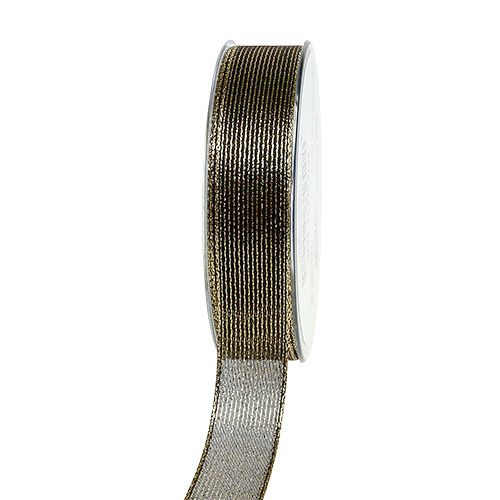 Deco tape with lurex stripes black 25mm 20m buy online | Floristik24.co.uk