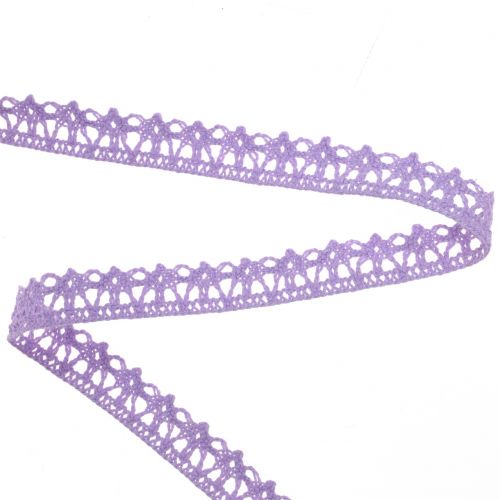 Product Deco ribbon crocheted lilac 12mm 20m