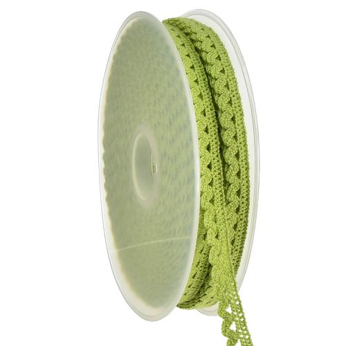 Floristik24 Lace trim lace ribbon green crochet lace W9mm L20m