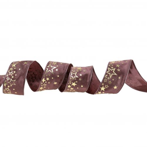 Product Deco ribbon with star pattern 40mm 25m