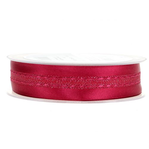Floristik24 Gift ribbon for decoration with stripe pattern Erika 25mm 20m