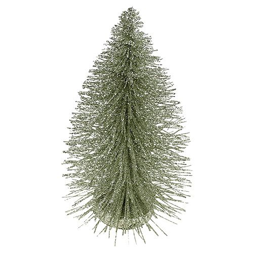 Floristik24 Decorative tree with glitter silver 22cm