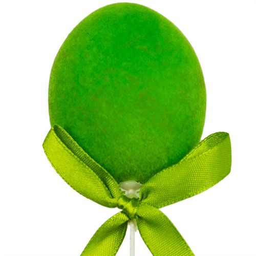 Floristik24 Decorative eggs with wire flocked colorful 6cm 12pc
