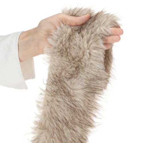 Artificial fur ribbon, decorative ribbon, long, soft, 10x140cm, 3 pieces | Floristik24.co.uk