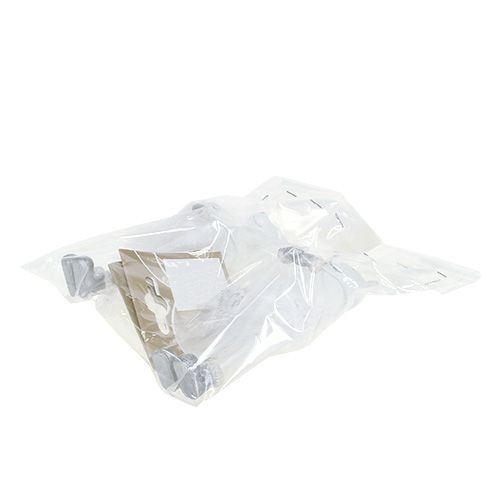 Floristik24 Decorative figure bear with feathers white 12cm 2pcs