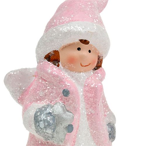 Floristik24 Decoration figure angel girl light pink 11cm 2pcs