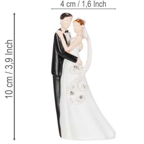 Decorative figurine of a wedding couple, 10.5cm | Floristik24.co.uk