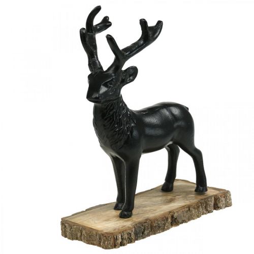 Floristik24 Deco Deer Deco Reindeer Metal Wood Black H25cm