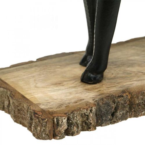 Product Deco Deer Deco Reindeer Metal Wood Black H25cm