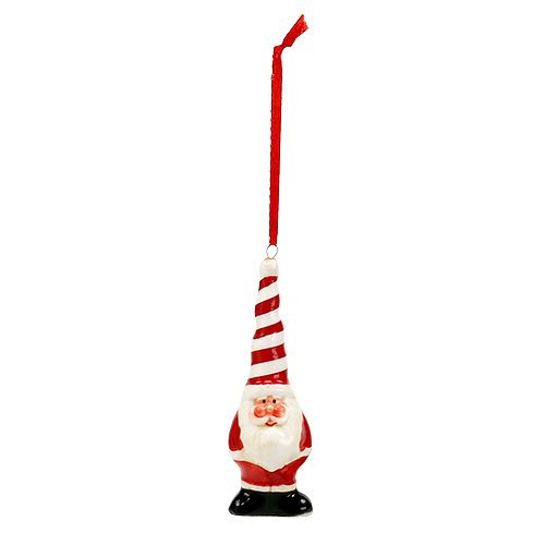 Floristik24 Santa Claus ceramic decorative figure Santa for hanging 11cm 1 pc