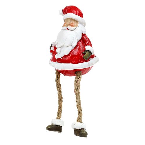 Floristik24 Decorative figure Santa Claus sitting 6.5cm L10cm 4pcs