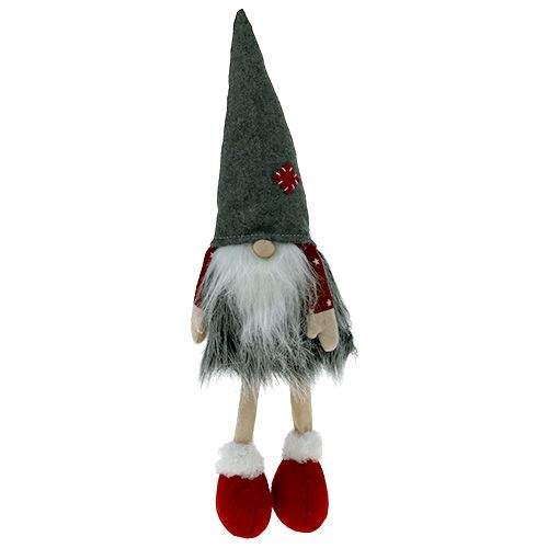 Floristik24 Decoration figure goblin 37cm red-gray