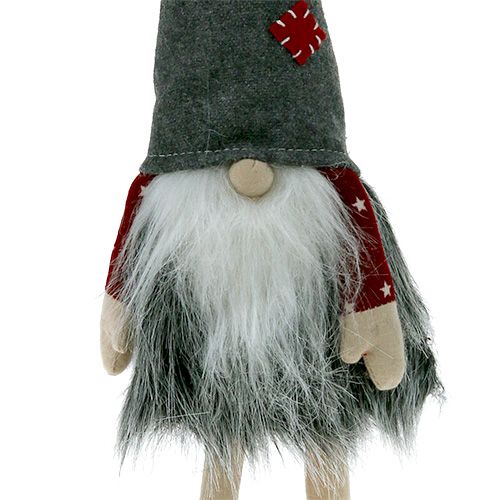 Floristik24 Decoration figure goblin 37cm red-gray