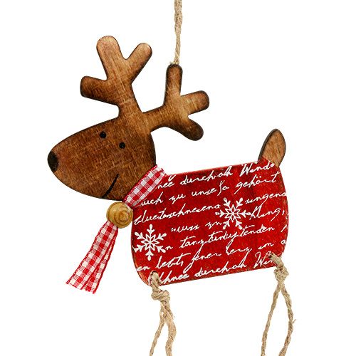 Floristik24 Decoration figure for hanging moose 18cm 6pcs