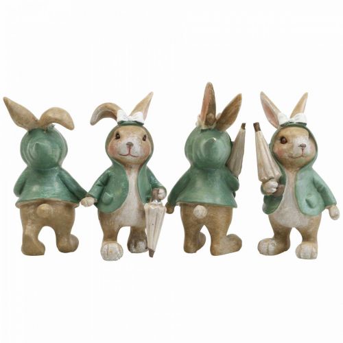 Floristik24 Deco figures deco rabbit with umbrella H10.5cm 4pcs