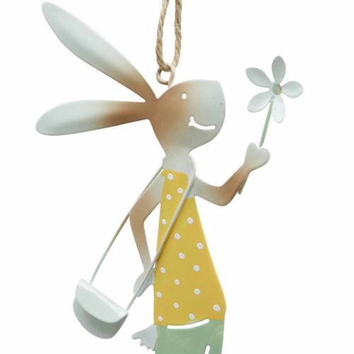 Floristik24 Deco figures bunnies, metal decoration, Easter bunnies to hang up, spring decoration 4pcs