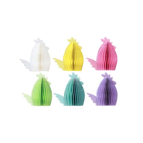 Floristik24 Decorative chickens made of honeycomb paper Easter 11×6.5×12cm 6pcs