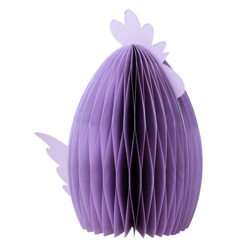 Product Decorative figures honeycomb chicken yellow green purple 18.5x12x20cm 3pcs