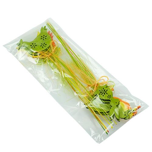 Floristik24 Decorative figures on stick wood colored H6cm - 8cm 16 pcs