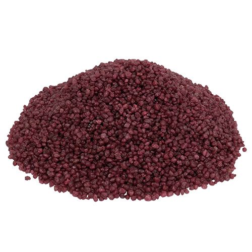 Product Decorative granules Burgundy decorative stones 2mm - 3mm 2kg