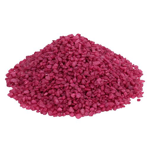 Floristik24 Decorative granules fuchsia decorative stones 2mm - 3mm 2kg