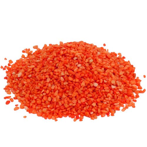 Floristik24 Decorative granules orange decorative stones 2mm - 3mm 2kg