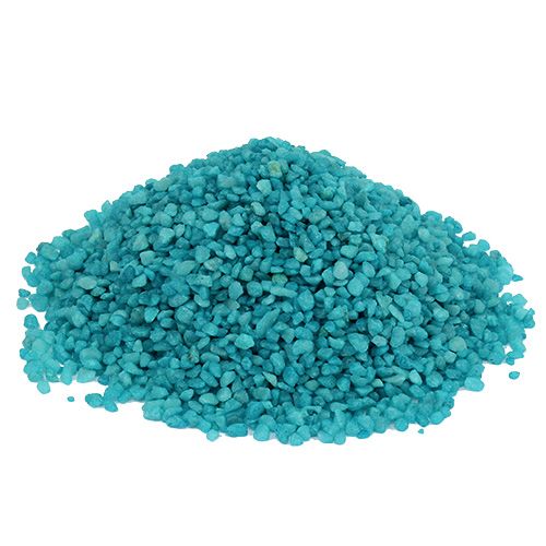 Floristik24 Decorative granulate turquoise decorative stones 2mm - 3mm 2kg