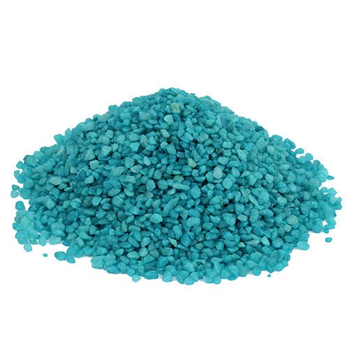 Floristik24 Decorative granulate turquoise decorative stones 2mm - 3mm 2kg