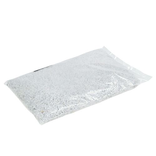 Floristik24 Decorative granulate white decorative stones 2mm - 3mm 2kg