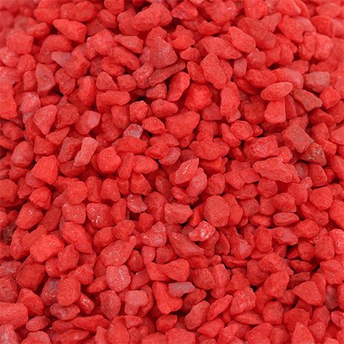 Product Decorative granulate red decorative stones 2mm - 3mm 2kg