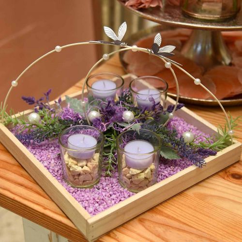 Decorative granules lilac decorative stones purple 2mm - 3mm 2kg