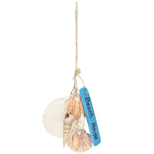 Product Decorative hanger Beach House Blue Capiz tower snail H25cm