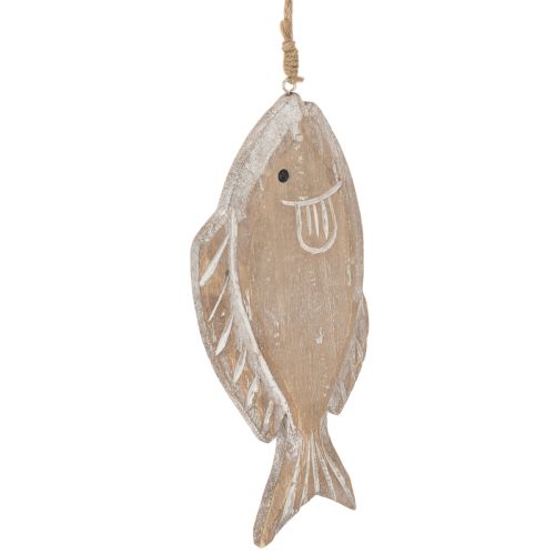 Decorative wooden fish hanger, 21cm, 2 pieces buy online | Floristik24.co.uk