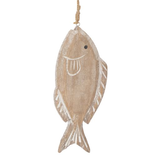 Decorative wooden fish hanger, 21cm, 2 pieces | Floristik24.co.uk