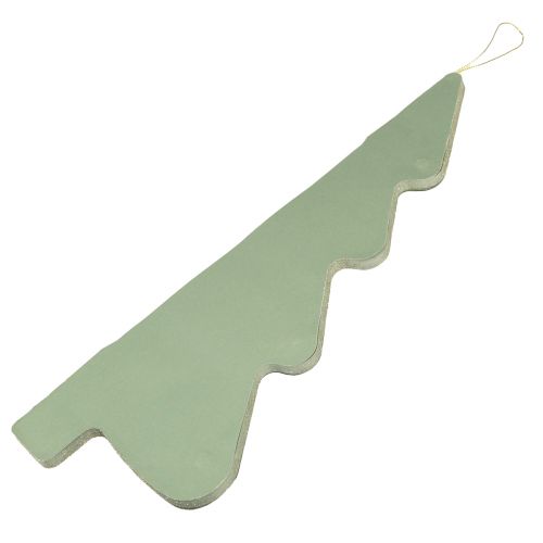 Product Decorative Hanging Paper Tree Christmas Mint Silver H40cm 2pcs