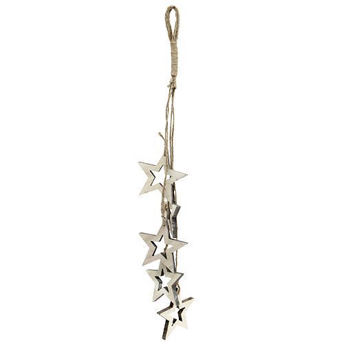 Floristik24 Decoration to hang star 50cm white washed 1pc