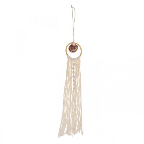 Product Decorative hanger maritime, shell pendant macrame decoration 45×11.5cm