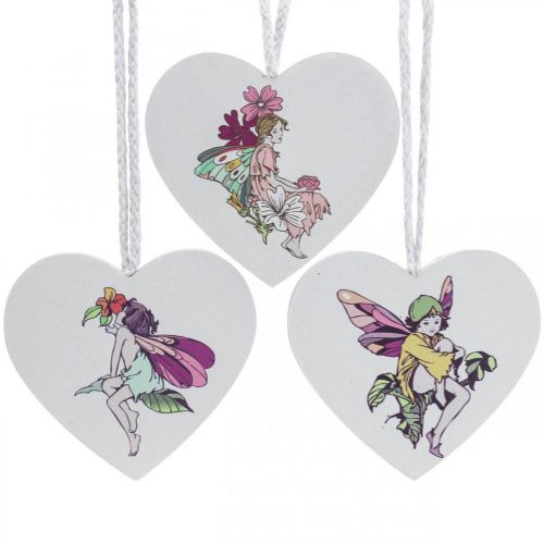 Floristik24 Decorative heart for hanging, heart elf pendant decoration 12cm 6pcs
