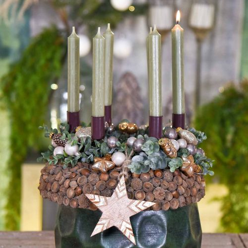 Product Decorative wreath eucalyptus green Artificial eucalyptus wreath Ø32cm