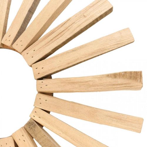 Product Decorative wreath wooden wreath motif sun rustic vintage Ø40cm