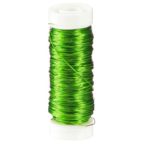 Floristik24 Deco enamel wire Ø0.30mm 30g 50m apple green
