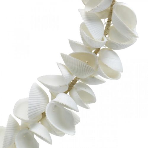 Floristik24 Seashell heart, maritime Valentine&#39;s Day decoration, decorative heart made of shells, sea decoration 34×34cm