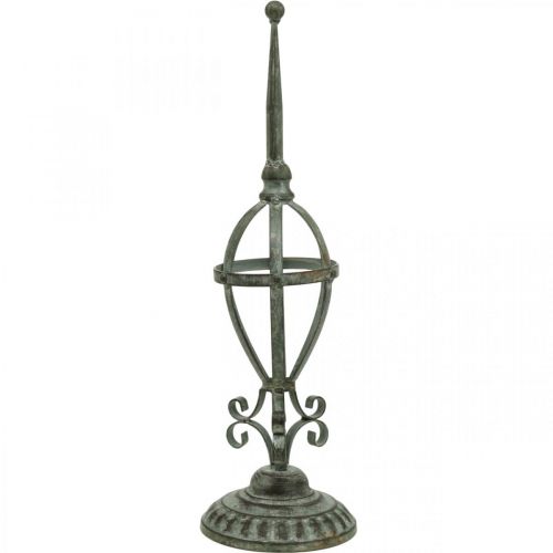Wreath holder metal antique look, table decoration shabby chic H51cm