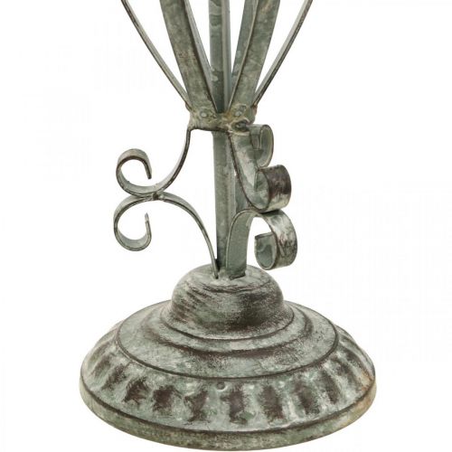 Floristik24 Wreath holder metal antique look, table decoration shabby chic H51cm
