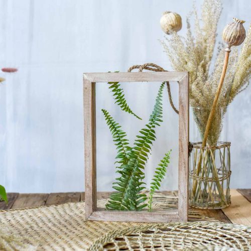 Product Decorative frame with cavity, herbarium for hanging, DIY wooden decoration 29×20cm