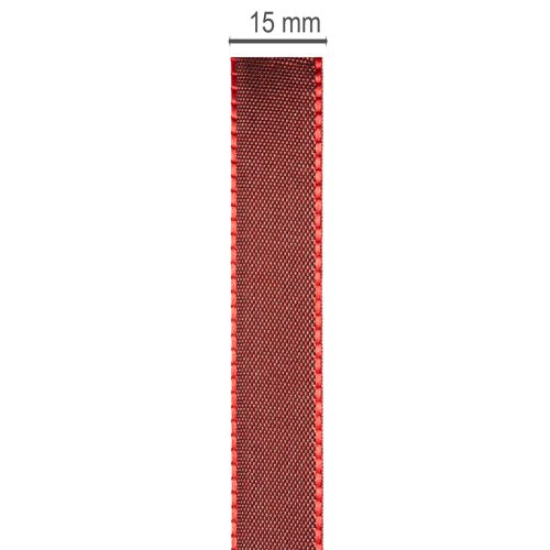 Decorative Burgundy Taffeta Ribbon 15mm x 50m for Crafting and Gift Wrapping | Floristik24.co.uk