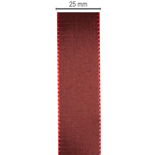 Glossy Taffeta Gift Ribbon 25mm x 50m for Festive Decorations | Floristik24.co.uk