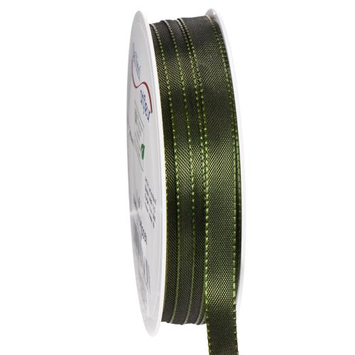 Dark Green Narrow Taffeta Ribbon 10mm x 50m - Decorative Gift Wrap and Crafting buy online | Floristik24.co.uk